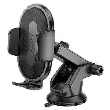 Автодержатель для телефона BOROFONE BH134 Rio push-type car holder (center console) Black (6941991120671) фото №6