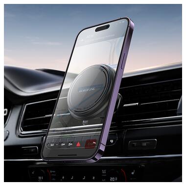 Автодержатель для телефона BOROFONE BH135 Parker ring magnetic car holder(air outlet) (6941991121401) фото №8