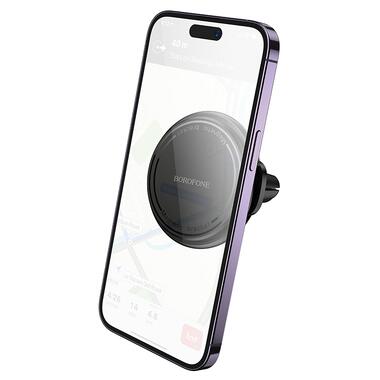 Автодержатель для телефона BOROFONE BH135 Parker ring magnetic car holder(air outlet) (6941991121401) фото №3