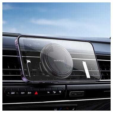 Автодержатель для телефона BOROFONE BH135 Parker ring magnetic car holder(air outlet) (6941991121401) фото №9