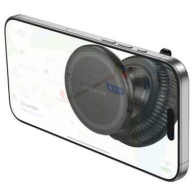 Автодержатель для телефона BOROFONE BH139 Rider vacuum suction cup magnetic holder(universal) (6941991124815) фото №4