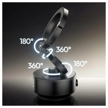 Держатель Ulanzi SK-22 Electric suction cup bracket for mobile phones Black (M096) фото №9