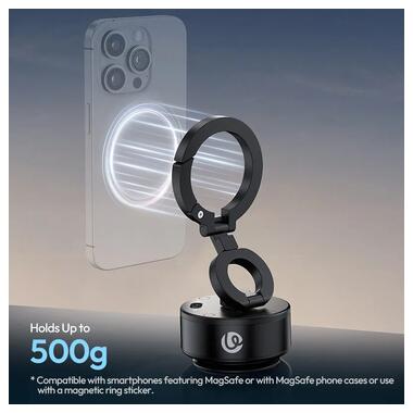 Держатель Ulanzi SK-22 Electric suction cup bracket for mobile phones Black (M096) фото №8