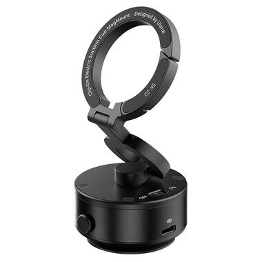 Держатель Ulanzi SK-22 Electric suction cup bracket for mobile phones Black (M096) фото №1