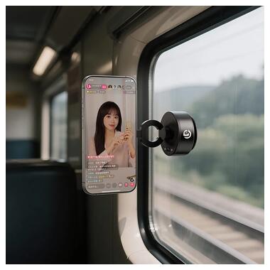 Держатель Ulanzi SK-22 Electric suction cup bracket for mobile phones Black (M096) фото №6