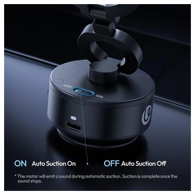 Держатель Ulanzi SK-22 Electric suction cup bracket for mobile phones Black (M096) фото №10