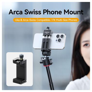 Держатель для телефона Ulanzi MA33 Phone Holder Black (M022) фото №6