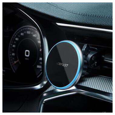 Автодержатель для телефона ACEFAST D3 magnetic wireless charging car holder Silver (6974316280446) фото №4
