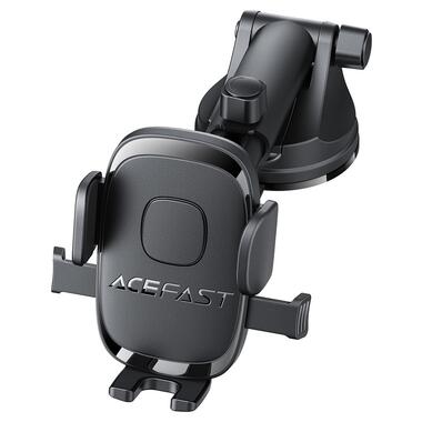 Автодержатель для телефона ACEFAST D57 one-key lock car holder for dashboard Black (6974316284727) фото №1