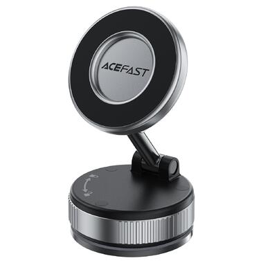 Автодержатель для телефона ACEFAST E28 manual suction cup magnetic Phone holder Metal Gray (6974316284833) фото №1