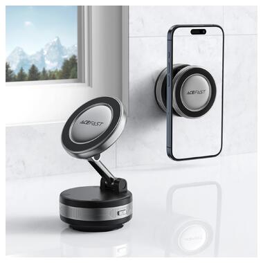 Автодержатель для телефона ACEFAST E30 Electric Suction cup magnetic Phone holder Metal Gray (6974316284864) фото №8