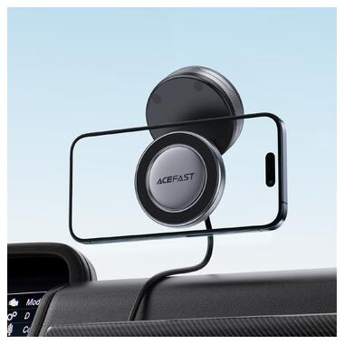 Автодержатель для телефона ACEFAST E30 Electric Suction cup magnetic Phone holder Metal Gray (6974316284864) фото №9