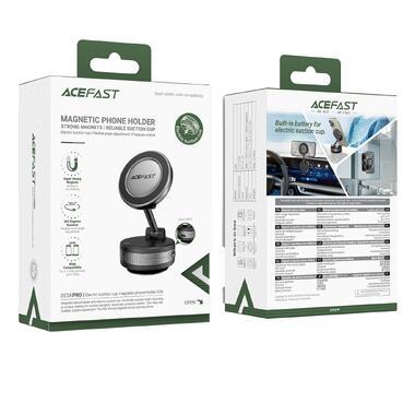 Автодержатель для телефона ACEFAST E30 Electric Suction cup magnetic Phone holder Metal Gray (6974316284864) фото №2