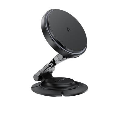 Автодержатель для телефона с БЗП ACEFAST D65 magnetic folding wireless charging car holder Black (6974316286349) фото №6