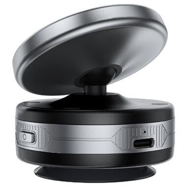 Автодержатель для телефона с БЗП ACEFAST E29 electric Suction cup magnetic wireless charging holder Metal Gray (6974316284840) фото №4