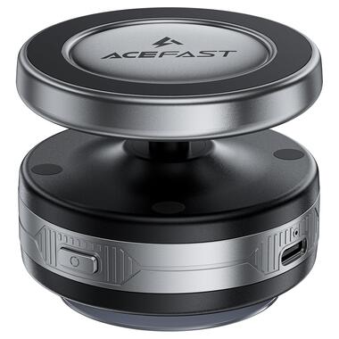 Автодержатель для телефона с БЗП ACEFAST E29 electric Suction cup magnetic wireless charging holder Metal Gray (6974316284840) фото №3