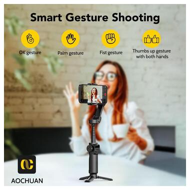 Трехосный стабилизатор AOCHUAN Professional Gimbal Stabilizer for Smartphone Smart X2 Black (SmartX2) фото №10