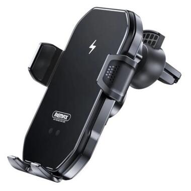 Автомобільний тримач для телефону з бездротовою зарядкою Remax Tinsm RM-C61-black фото №1