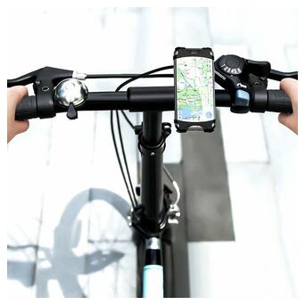 Велотримач для телефону на кермо Usams US-ZJ053 Bicycle Silicon Phone Holder Black фото №2