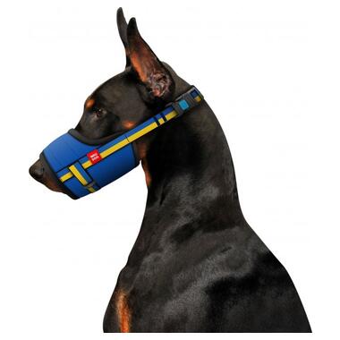 Намордник для собак WAUDOG Nylon, малюнок Colors of freedom, пластиковий фастекс, розмір S, Про 14-20 см (350-4020) (4823089354453) фото №3