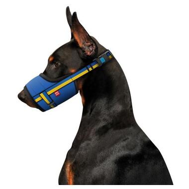 Намордник для собак WAUDOG Nylon, малюнок Colors of freedom, пластиковий фастекс, розмір XL, 35-43 см (353-4020) (4823089354484) фото №3