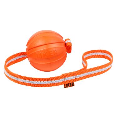 Іграшка для собак Liker Line М'ячик зі стрічкою 7 см (6287) (4823089303970) фото №2