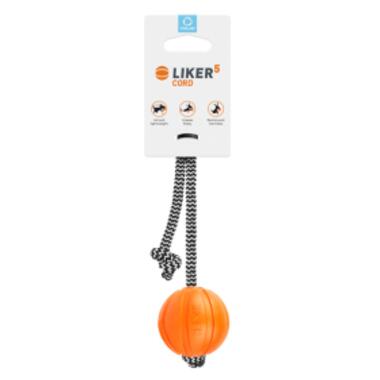 Іграшка для собак Liker Cord М'ячик з мотузкою 5 см (6285) фото №2