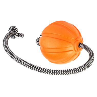 Іграшка для собак Liker Cord М'ячик з мотузкою 5 см (6285) фото №1