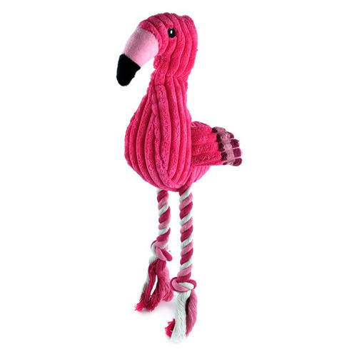 М'яка іграшка для собак Рожевий фламінго 29 см TY70 фото №1