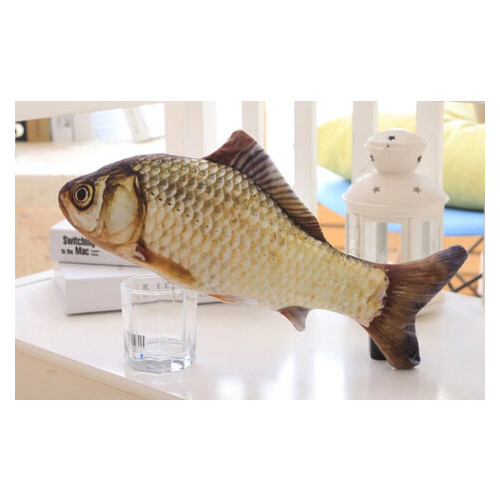 Іграшка для кішок плюшева риба 3D Карась CatNip з котячою м'ятою (348-2019) фото №7
