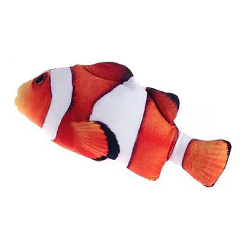 Риба іграшка для кота CatNip плюшева 3D Немо з котячою м'ятою 30 см 20 см фото №1