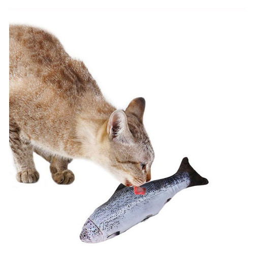 Риба іграшка для кота CatNip плюшева 3D Форель з котячою м'ятою фото №2