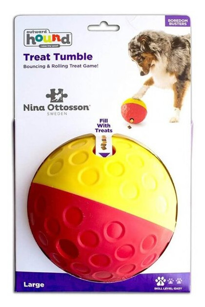 М'яч для собак Outward Hound Nina Treat Tumble Large для смакота двокольоровий 0700603673273 (no67327) фото №2