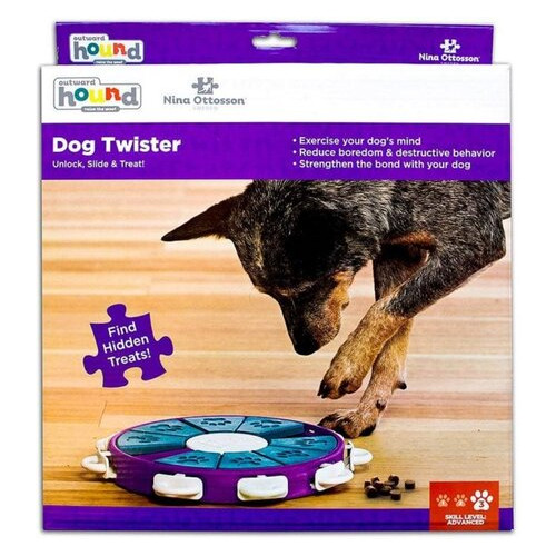 Іграшка-головоломка для собак Outward Hound Nina Ottosson Dog Twister фіолетова 0700603673358 (no67335) фото №2