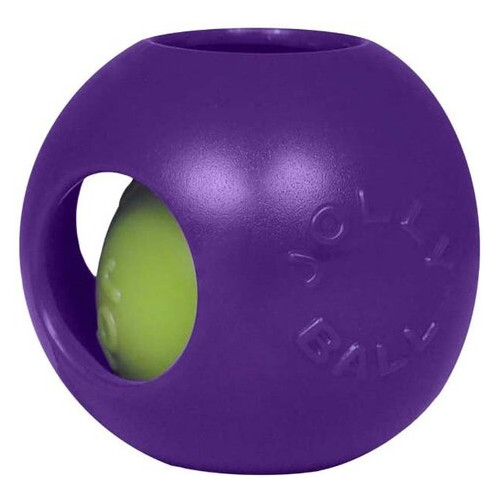 Іграшка для собак Jolly Pets М'яч подвійний Тізер болл дуже велика Фіолетова (1510PRP) фото №1