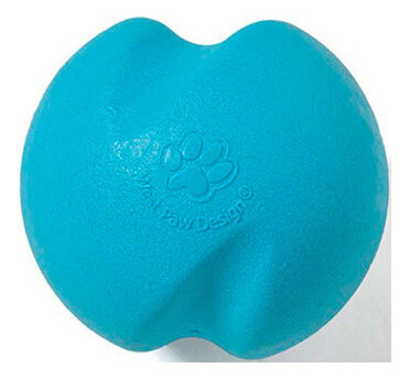 М'ячик для собак West Paw Jive Small Aqua малий блакитний 6см 0747473735670 (ZG070AQA) фото №1