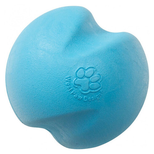 М'ячик для собак West Paw Jive Small Aqua малий блакитний 6см 0747473735670 (ZG070AQA) фото №2