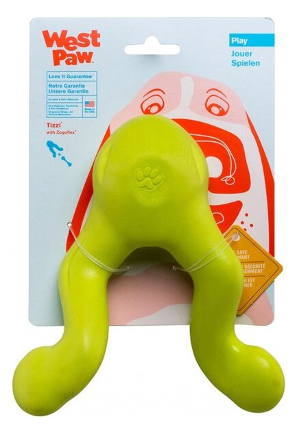 Іграшка для собак West Paw Tizzi Large Green для ласощів 18см 0747473732457 (ZG061GRN) фото №2