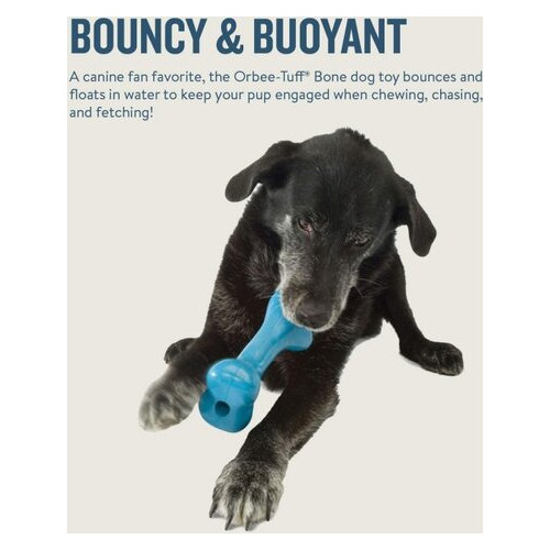 Іграшка для собак Planet Dog Orbee Bone Blu SM кістка для жування мала блакитна 0834447004488 (pd68682) фото №5