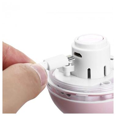 Розумна іграшка-тизер інтерактивна кулька для кішок DT411 світлодіодна з USB Pink фото №4