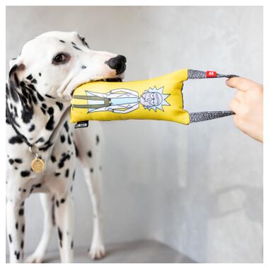 Іграшка для собак WAUDOG Fun з пищалкою, малюнок Рік і Морті 2, L, Ш 11 см, Дл 26 см (631-0281) (4823089347356) фото №6