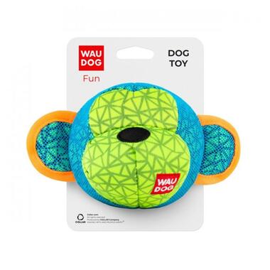 Іграшка для собак WAUDOG Fun, Мавпа, Ш 16 см, Дл 10 см блакитний (62032) (4823089348674) фото №1