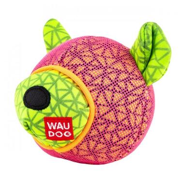 Іграшка для собак WAUDOG Fun,Ведмедик, Ш 12 см, Дл 11см рожевий (62057) (4823089348636) фото №2