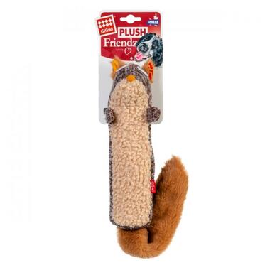 Іграшка для собак Білка з пищалкою GiGwi Plush, текстиль, 29 см (75309) (4823089351759) фото №1