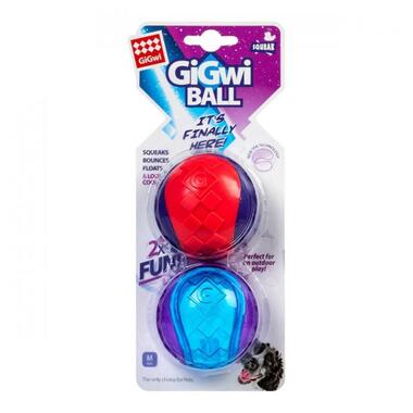 Іграшка для собак Два м'ячі з пищалкою GiGwi Ball, TPR гума, 6 см (75328) (4823089351315) фото №1