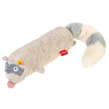 Іграшка для собак Єнот з пищалкою GiGwi Plush, текстиль, 17 см (75310) (4823089351704) фото №1
