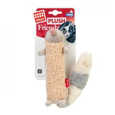 Іграшка для собак Заєць з пищалкою GiGwi Plush, плюш, 11 см (75119) (4823089351216) фото №1