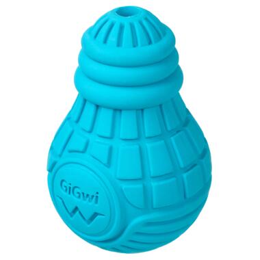 Іграшка для собак Лампочка гумова GiGwi Bulb Rubber, гума, S, блакитна (2336) (4823089352985) фото №1