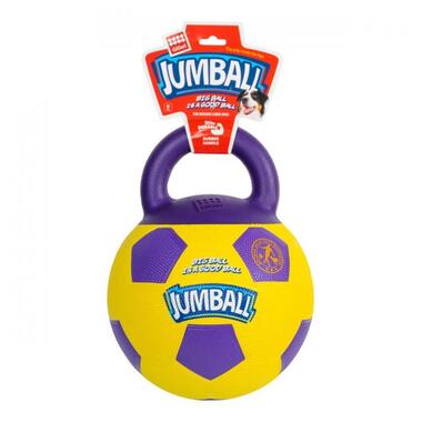 Іграшка для собак М'яч футбольний з ручкою GiGwi Ball, гума, 26 см (75366) (4823089351025) фото №1