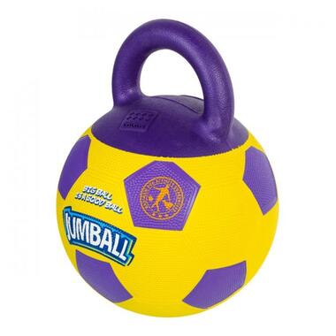 Іграшка для собак М'яч футбольний з ручкою GiGwi Ball, гума, 26 см (75366) (4823089351025) фото №2